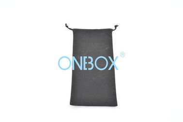 Luxury Black Drawstring Jewelry Pouch Touch Velvet Material with Gifts