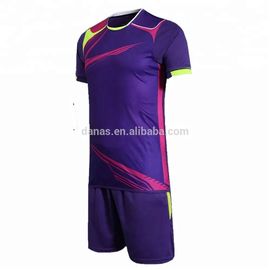 Latest football team uniform customized 100% polyester plain soccer jersey