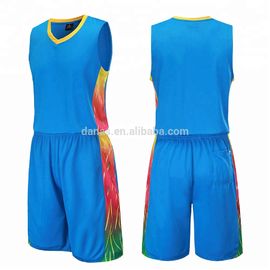 New 2019 OEM Best Design Cheap Color Blue Basketball Jersey Uniform
