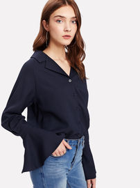 long sleeve casual blouse designs for women