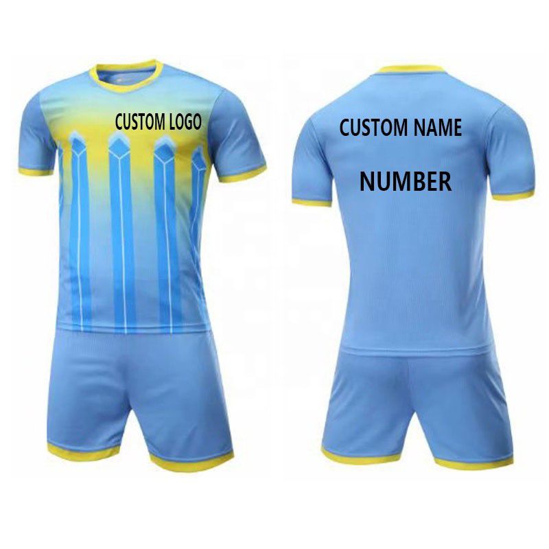 OEM Customized Design Blank Sports Wear Soccer Uniform Jersey Set