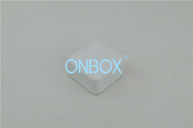 Competitive Samll White PU Jewelry Packaging Boxes With Personalized Insert For Women Earring Packing
