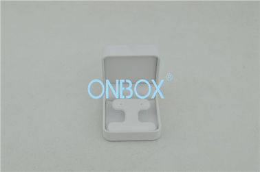 Competitive Samll White PU Jewelry Packaging Boxes With Personalized Insert For Women Earring Packing