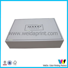 Double Sided Glossy Paper Packaging Boxes Collapsible on Four Edges , Flat Packaging