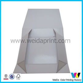 Double Sided Glossy Paper Packaging Boxes Collapsible on Four Edges , Flat Packaging