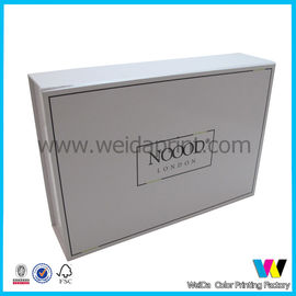 Double Sided Glossy Paper Packaging Boxes Collapsible on Four Edges , Flat Packaging