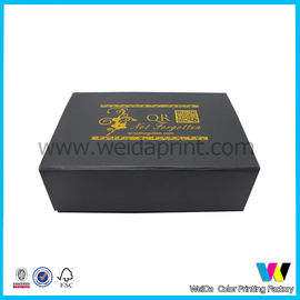 Hard Cardboard Paper Packaging Box with Black Sponge Tray Inside