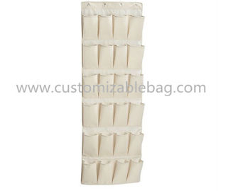 Fashion Blue Non Woven Storage Box 24 Pocket Over The Door Shoe Organizer