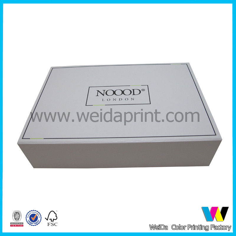 Double Sided Glossy Paper Packaging Boxes Collapsible on Four Edges , Flat Packaging